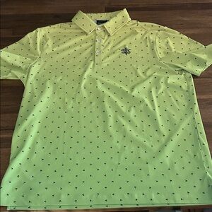 Stylish Yellow Polo Shirt with Embroidered Logo